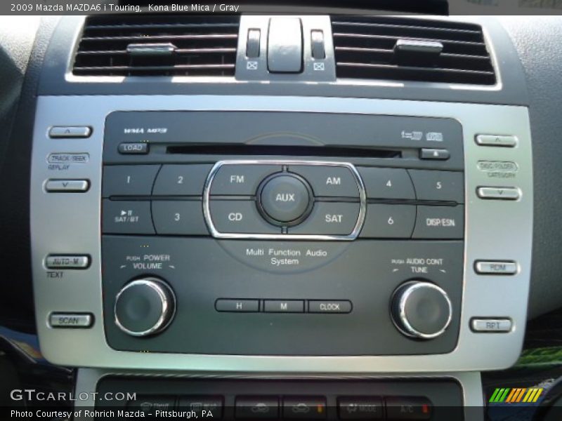 Kona Blue Mica / Gray 2009 Mazda MAZDA6 i Touring