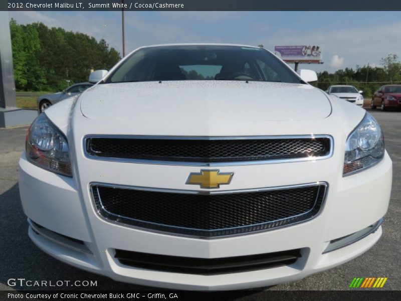 Summit White / Cocoa/Cashmere 2012 Chevrolet Malibu LT