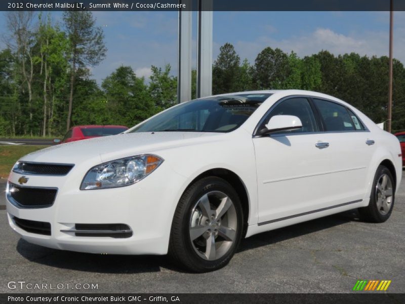 Summit White / Cocoa/Cashmere 2012 Chevrolet Malibu LT
