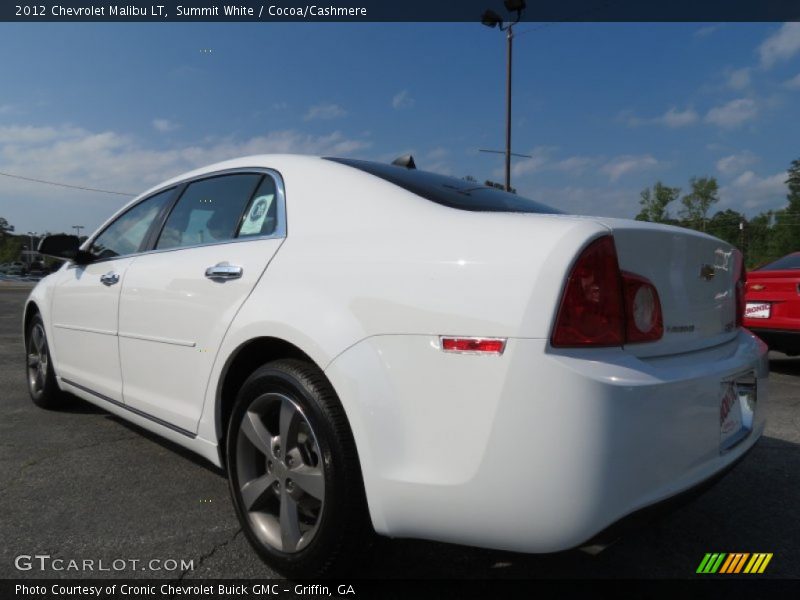 Summit White / Cocoa/Cashmere 2012 Chevrolet Malibu LT