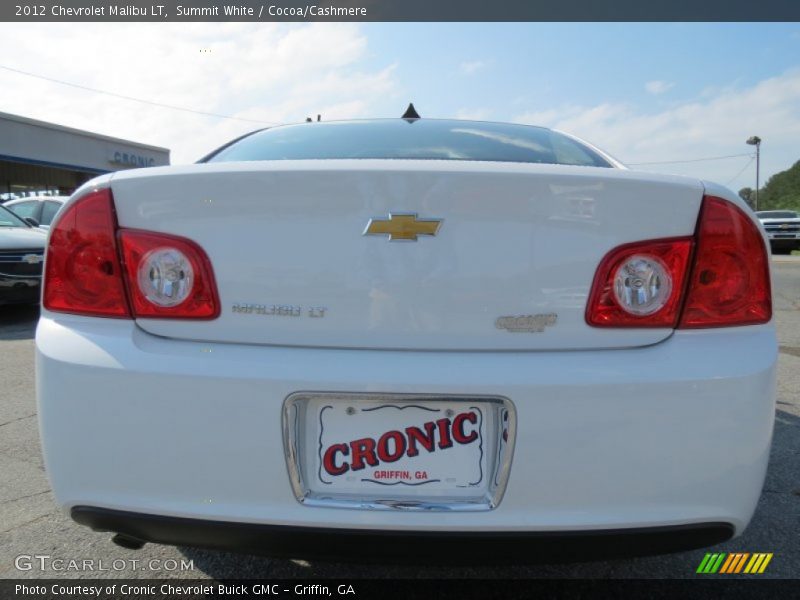 Summit White / Cocoa/Cashmere 2012 Chevrolet Malibu LT