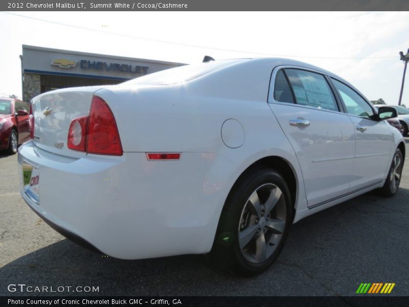 Summit White / Cocoa/Cashmere 2012 Chevrolet Malibu LT