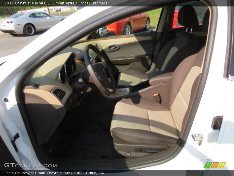 Summit White / Cocoa/Cashmere 2012 Chevrolet Malibu LT