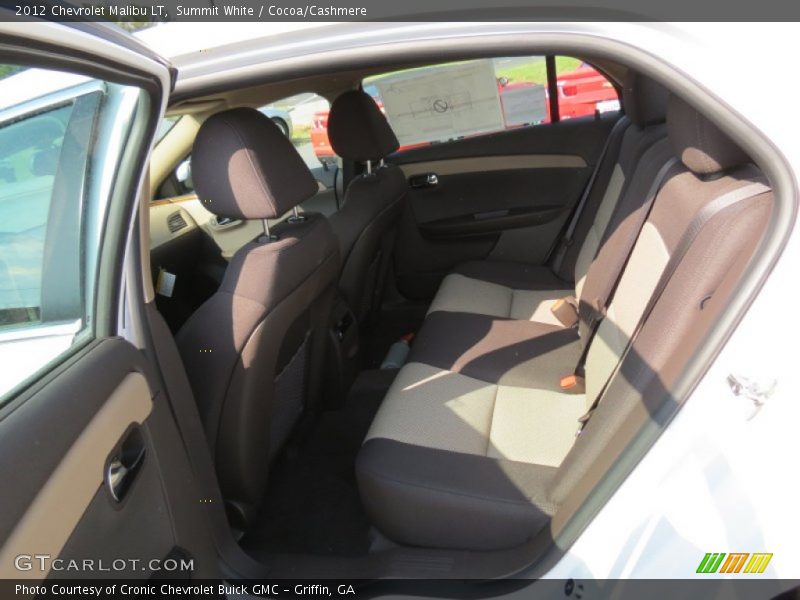 Summit White / Cocoa/Cashmere 2012 Chevrolet Malibu LT