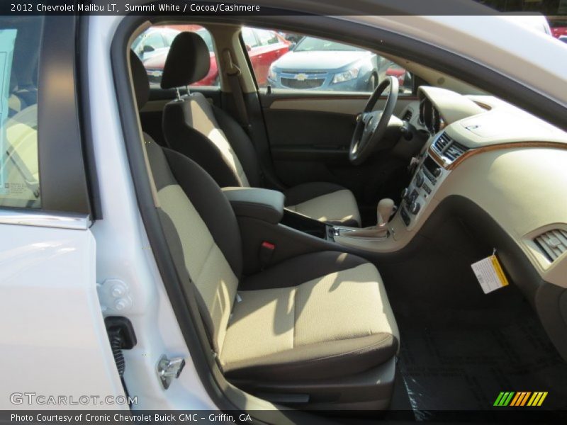 Summit White / Cocoa/Cashmere 2012 Chevrolet Malibu LT