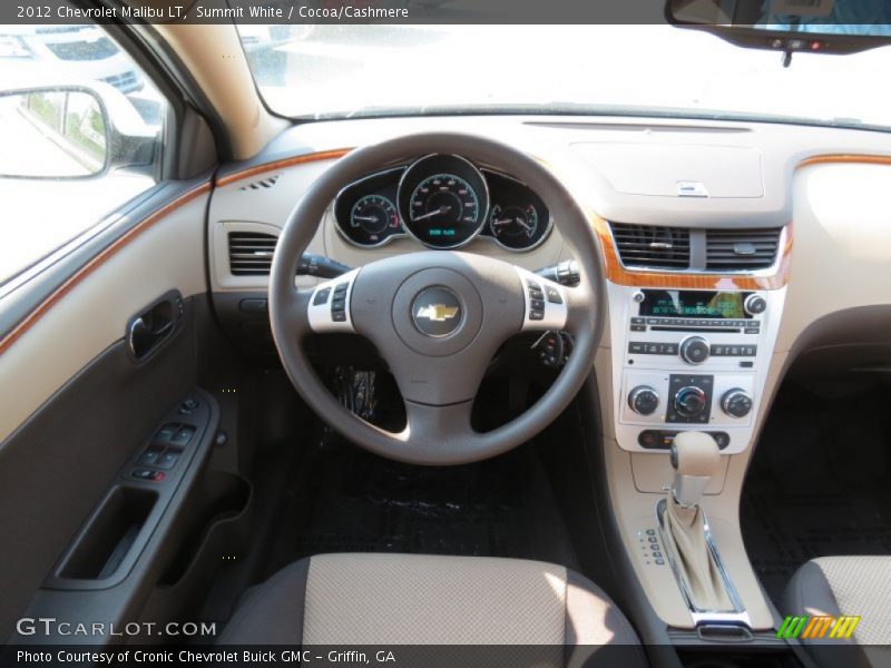 Summit White / Cocoa/Cashmere 2012 Chevrolet Malibu LT