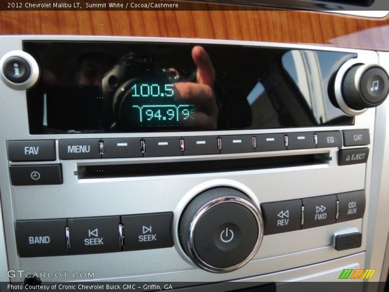 Summit White / Cocoa/Cashmere 2012 Chevrolet Malibu LT