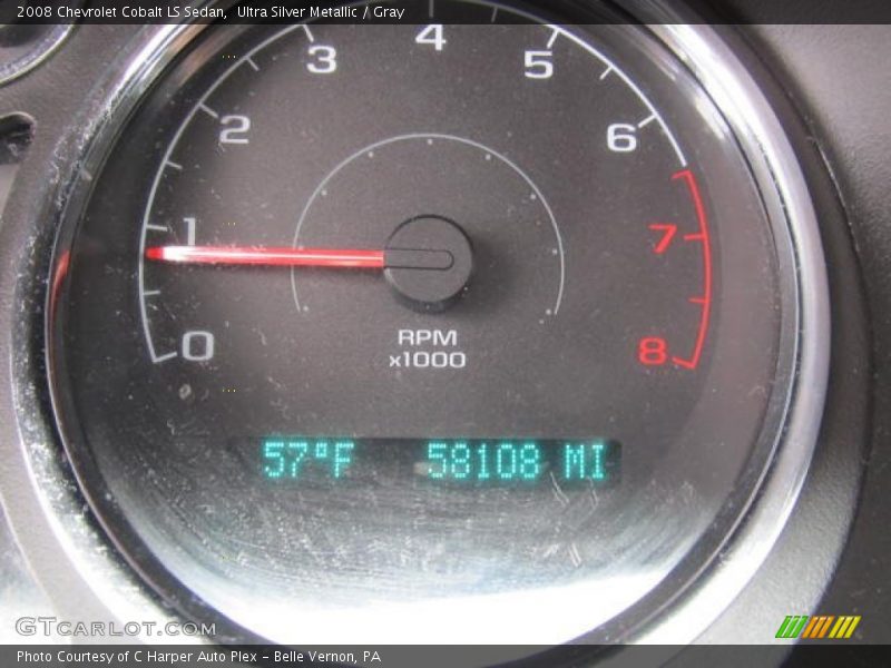 Ultra Silver Metallic / Gray 2008 Chevrolet Cobalt LS Sedan