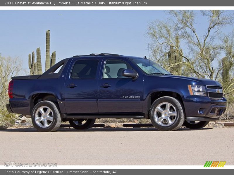 Imperial Blue Metallic / Dark Titanium/Light Titanium 2011 Chevrolet Avalanche LT
