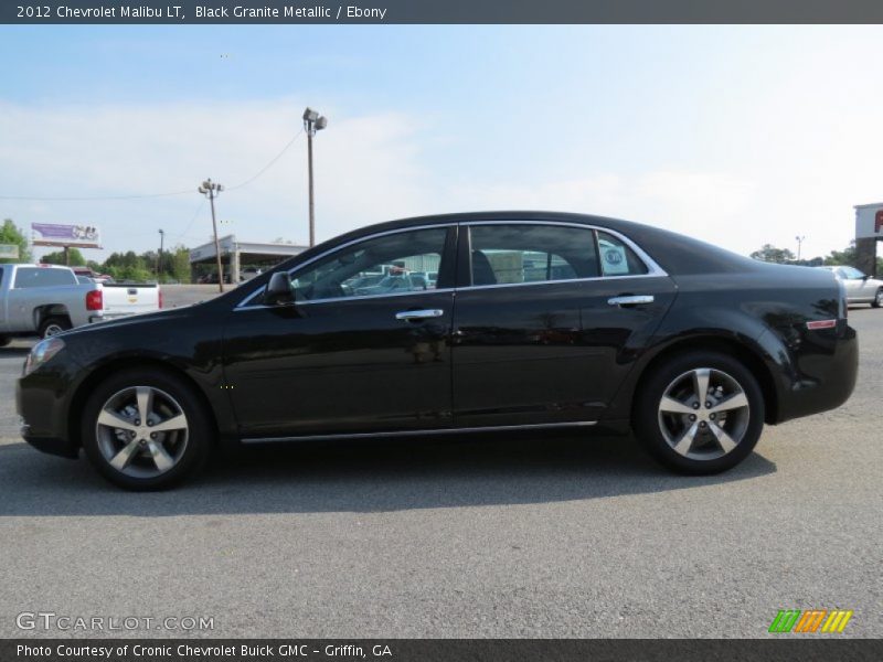 Black Granite Metallic / Ebony 2012 Chevrolet Malibu LT
