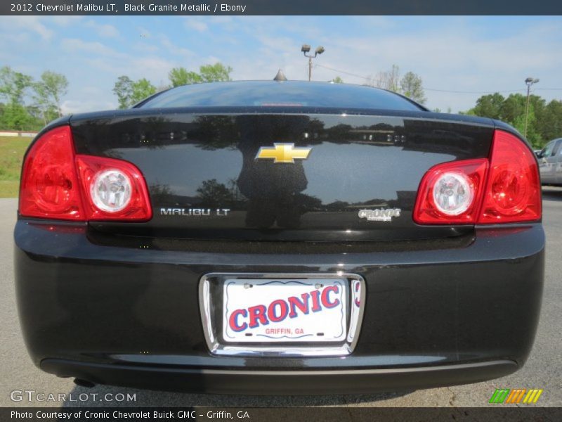 Black Granite Metallic / Ebony 2012 Chevrolet Malibu LT
