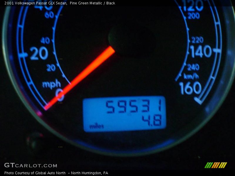 Pine Green Metallic / Black 2001 Volkswagen Passat GLX Sedan