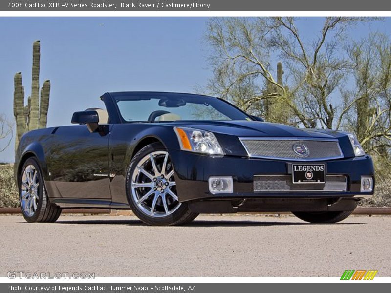 Black Raven / Cashmere/Ebony 2008 Cadillac XLR -V Series Roadster