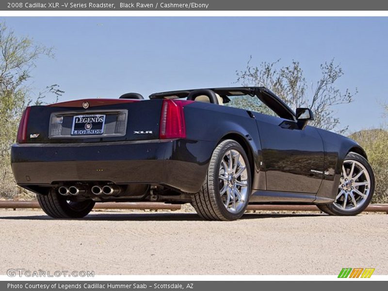 Black Raven / Cashmere/Ebony 2008 Cadillac XLR -V Series Roadster