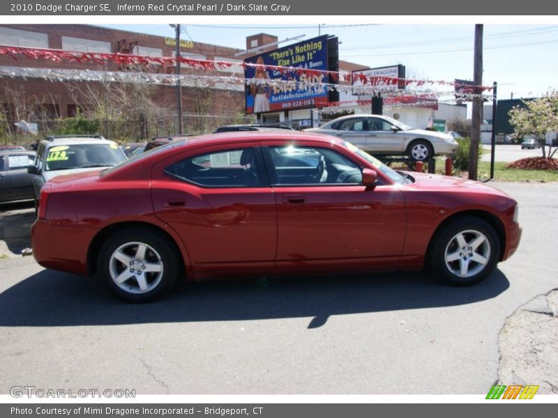Inferno Red Crystal Pearl / Dark Slate Gray 2010 Dodge Charger SE