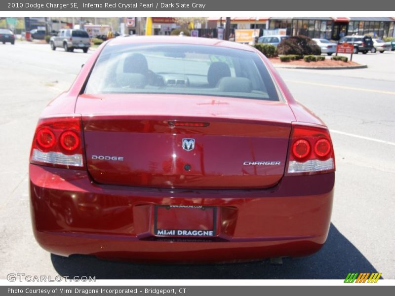 Inferno Red Crystal Pearl / Dark Slate Gray 2010 Dodge Charger SE
