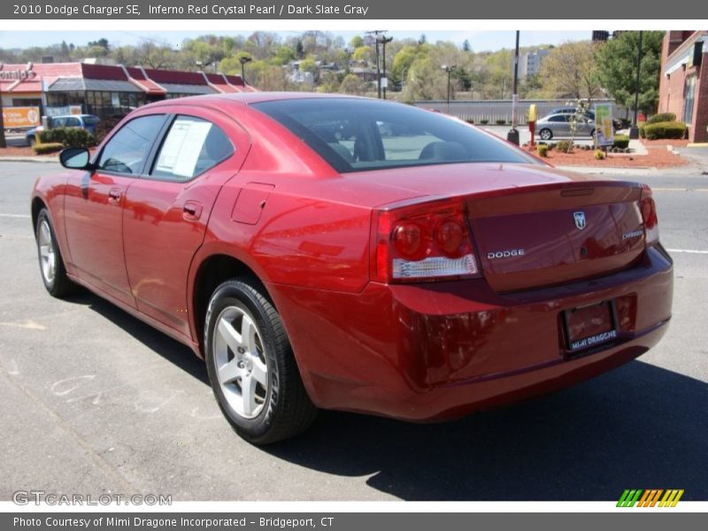 Inferno Red Crystal Pearl / Dark Slate Gray 2010 Dodge Charger SE