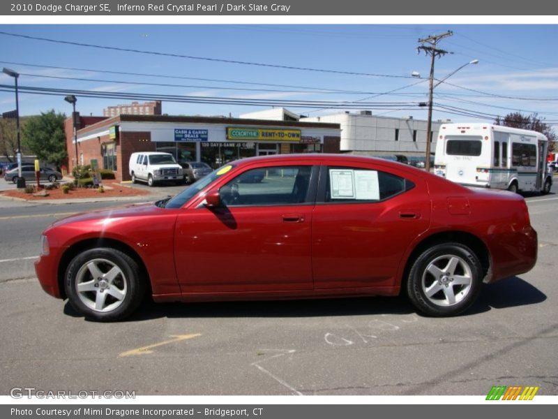 Inferno Red Crystal Pearl / Dark Slate Gray 2010 Dodge Charger SE