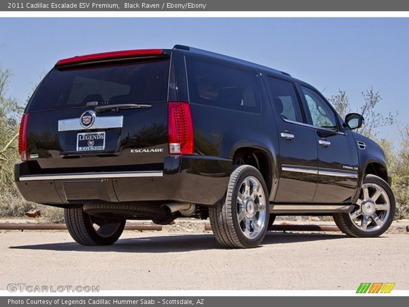 Black Raven / Ebony/Ebony 2011 Cadillac Escalade ESV Premium