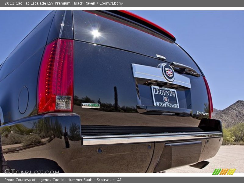 Black Raven / Ebony/Ebony 2011 Cadillac Escalade ESV Premium