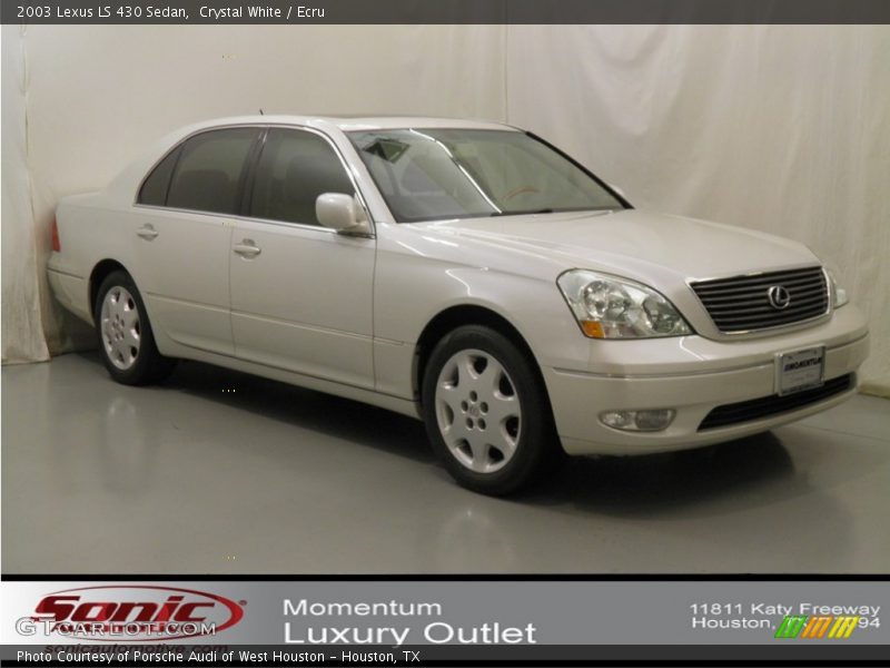 Crystal White / Ecru 2003 Lexus LS 430 Sedan