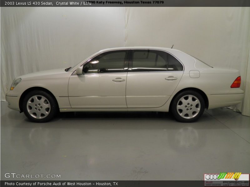 Crystal White / Ecru 2003 Lexus LS 430 Sedan