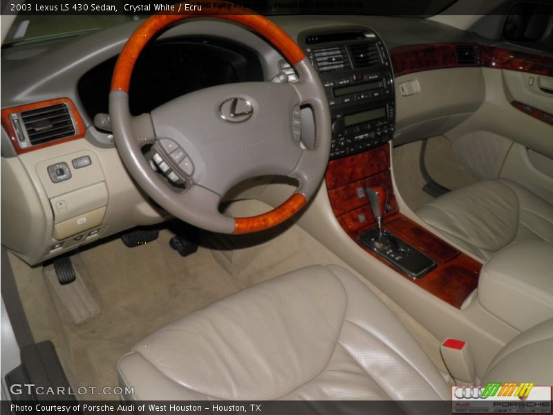 Crystal White / Ecru 2003 Lexus LS 430 Sedan