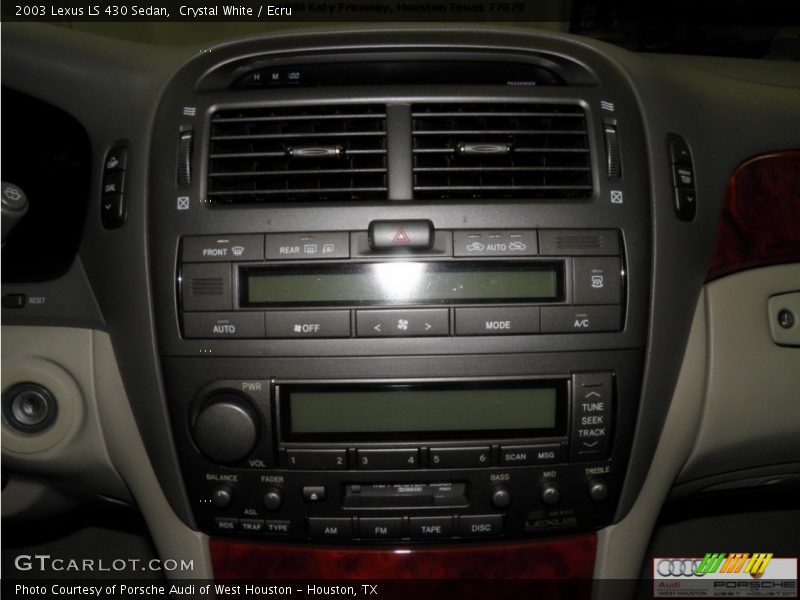 Crystal White / Ecru 2003 Lexus LS 430 Sedan