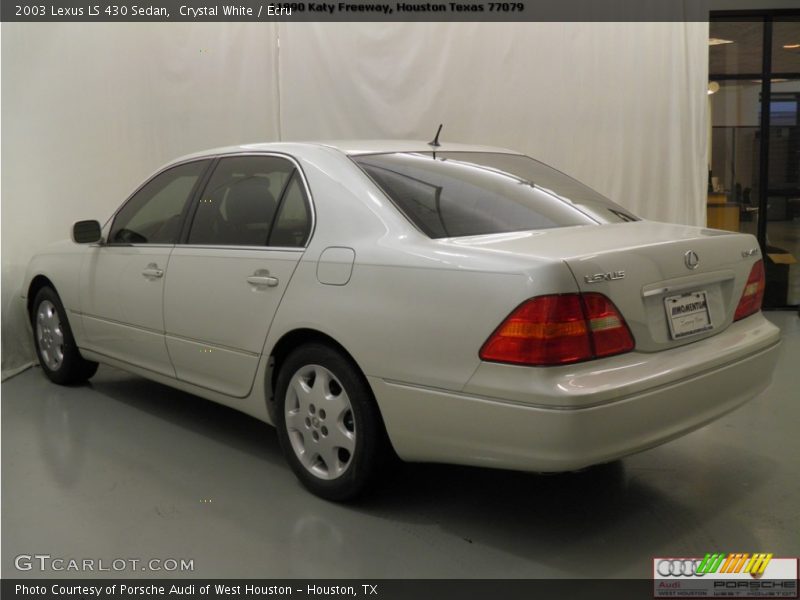 Crystal White / Ecru 2003 Lexus LS 430 Sedan