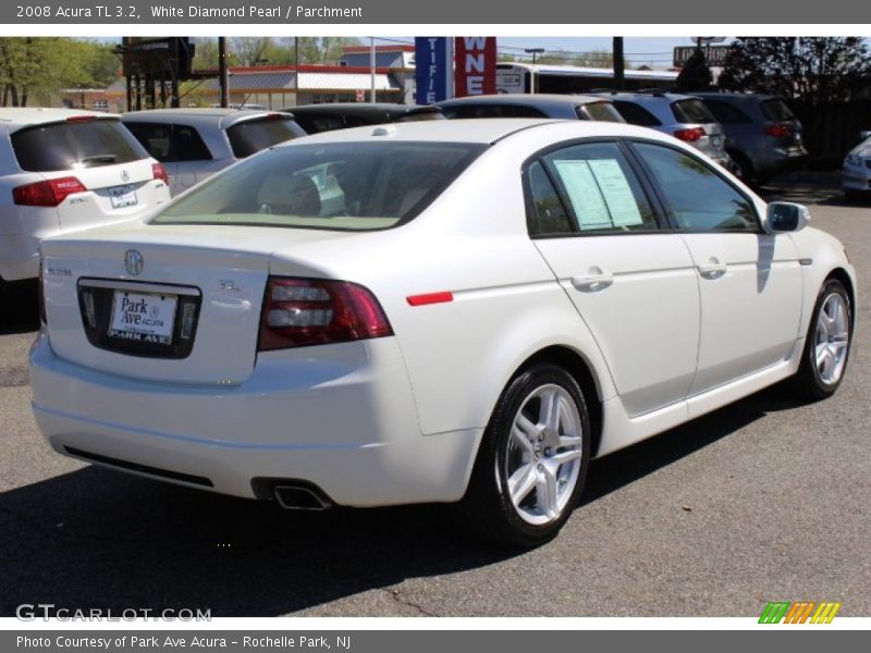 White Diamond Pearl / Parchment 2008 Acura TL 3.2