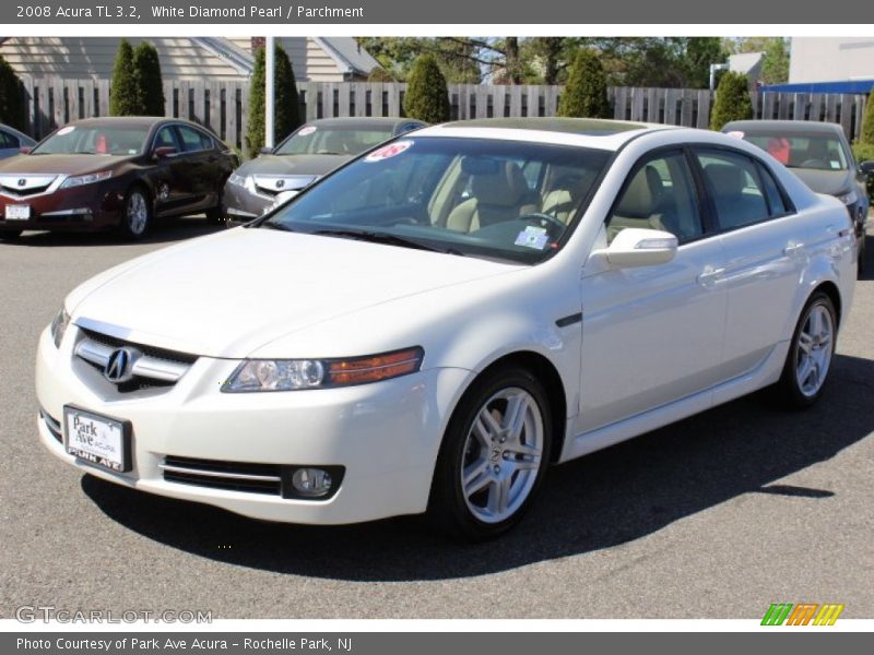 White Diamond Pearl / Parchment 2008 Acura TL 3.2