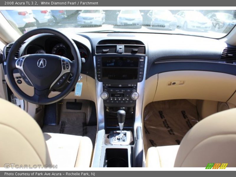 White Diamond Pearl / Parchment 2008 Acura TL 3.2
