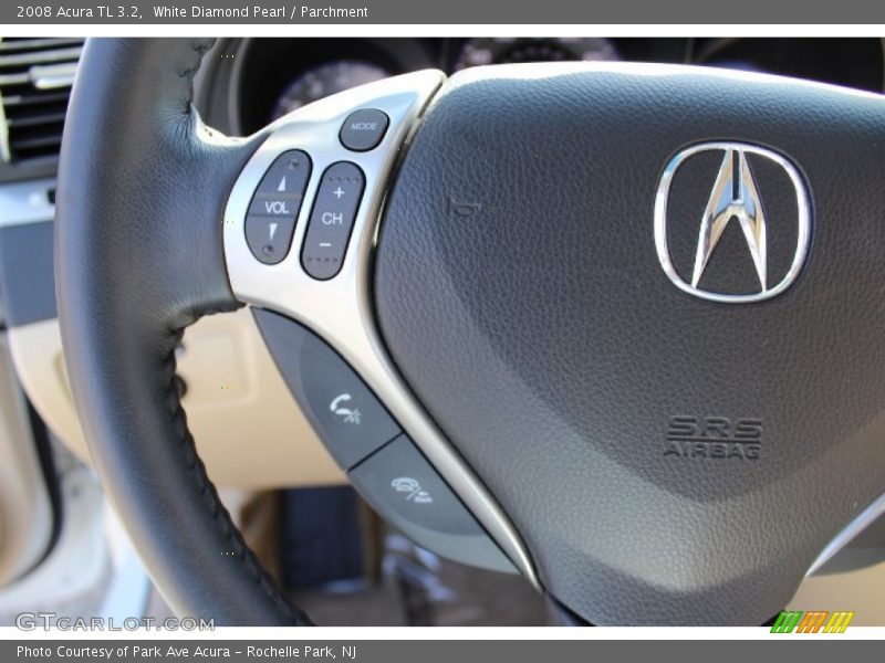 White Diamond Pearl / Parchment 2008 Acura TL 3.2