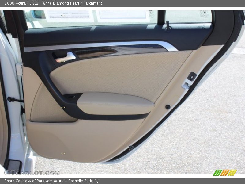 White Diamond Pearl / Parchment 2008 Acura TL 3.2