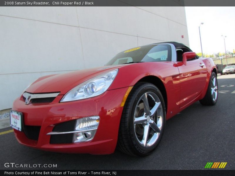 Chili Pepper Red / Black 2008 Saturn Sky Roadster