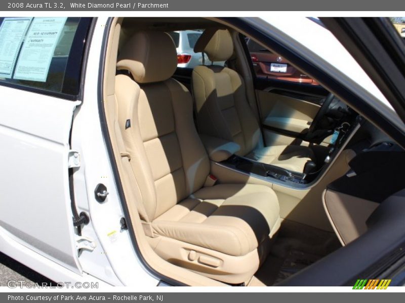 White Diamond Pearl / Parchment 2008 Acura TL 3.2