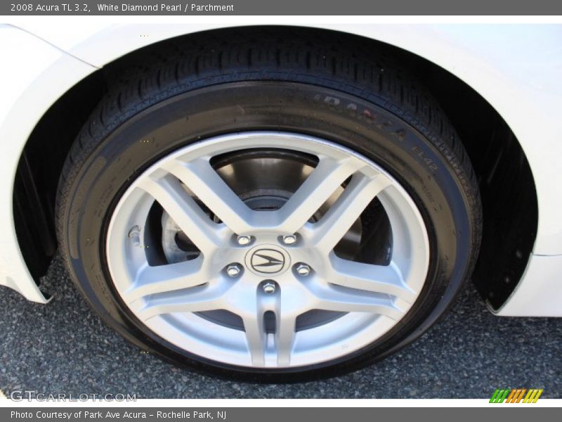 White Diamond Pearl / Parchment 2008 Acura TL 3.2