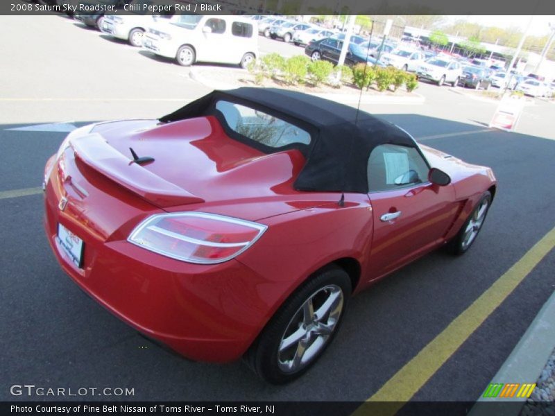 Chili Pepper Red / Black 2008 Saturn Sky Roadster
