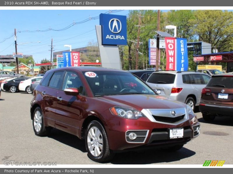 Basque Red Pearl / Ebony 2010 Acura RDX SH-AWD