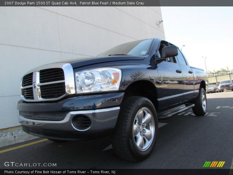 Patriot Blue Pearl / Medium Slate Gray 2007 Dodge Ram 1500 ST Quad Cab 4x4