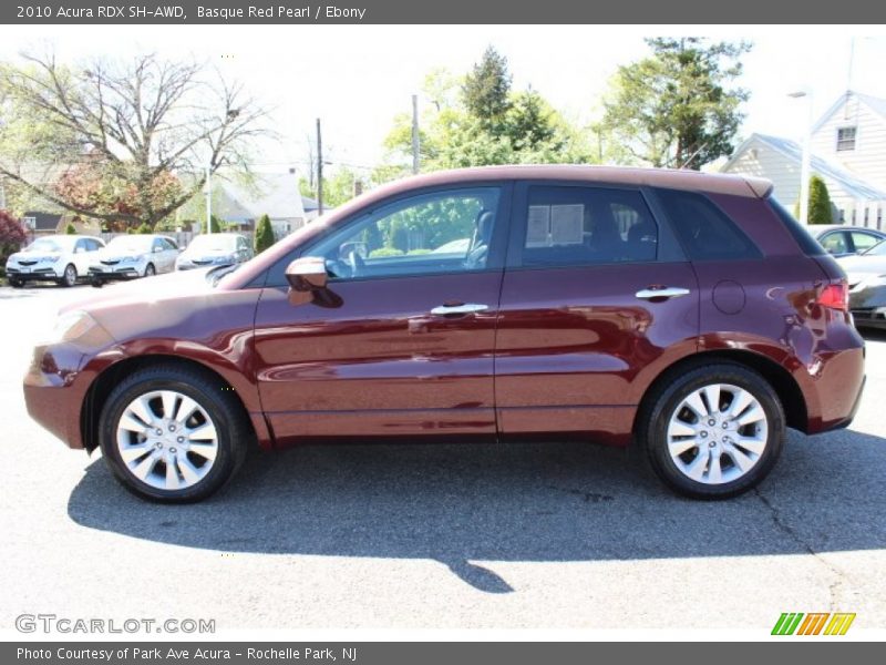 Basque Red Pearl / Ebony 2010 Acura RDX SH-AWD