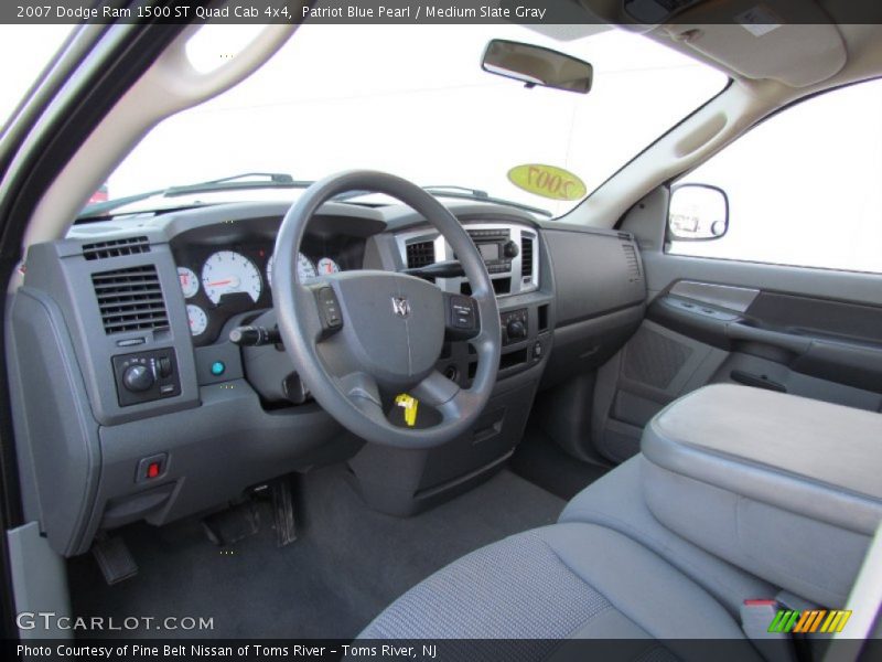Patriot Blue Pearl / Medium Slate Gray 2007 Dodge Ram 1500 ST Quad Cab 4x4