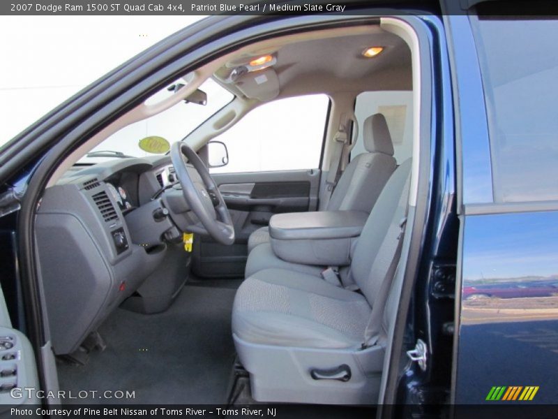 Patriot Blue Pearl / Medium Slate Gray 2007 Dodge Ram 1500 ST Quad Cab 4x4