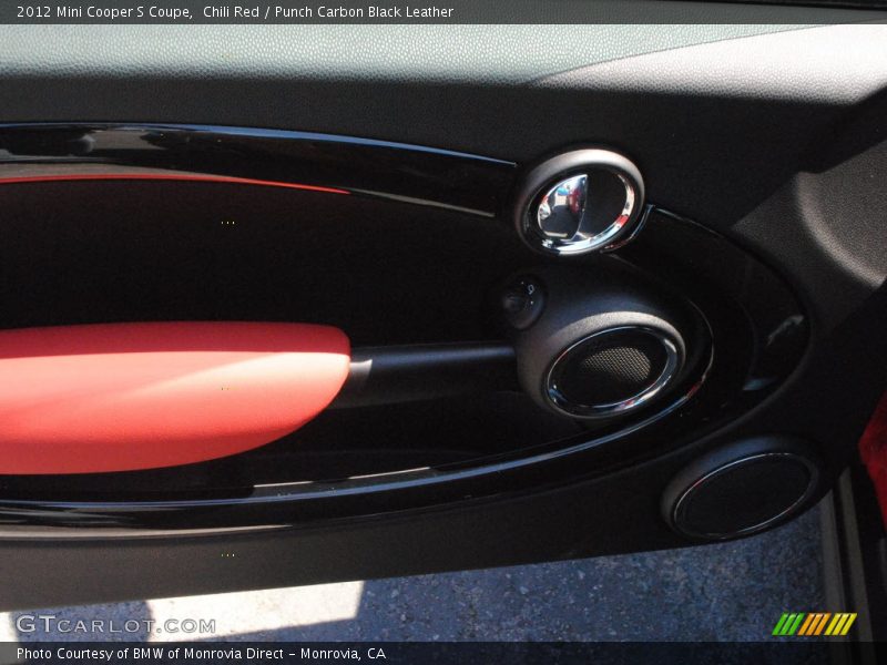 Chili Red / Punch Carbon Black Leather 2012 Mini Cooper S Coupe