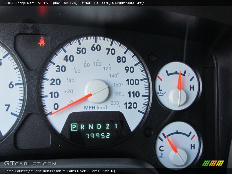 Patriot Blue Pearl / Medium Slate Gray 2007 Dodge Ram 1500 ST Quad Cab 4x4