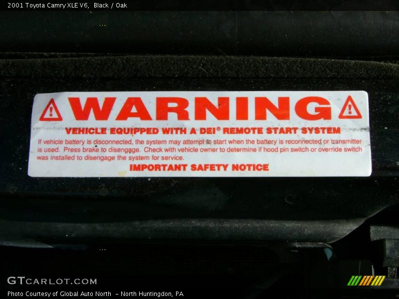 Black / Oak 2001 Toyota Camry XLE V6