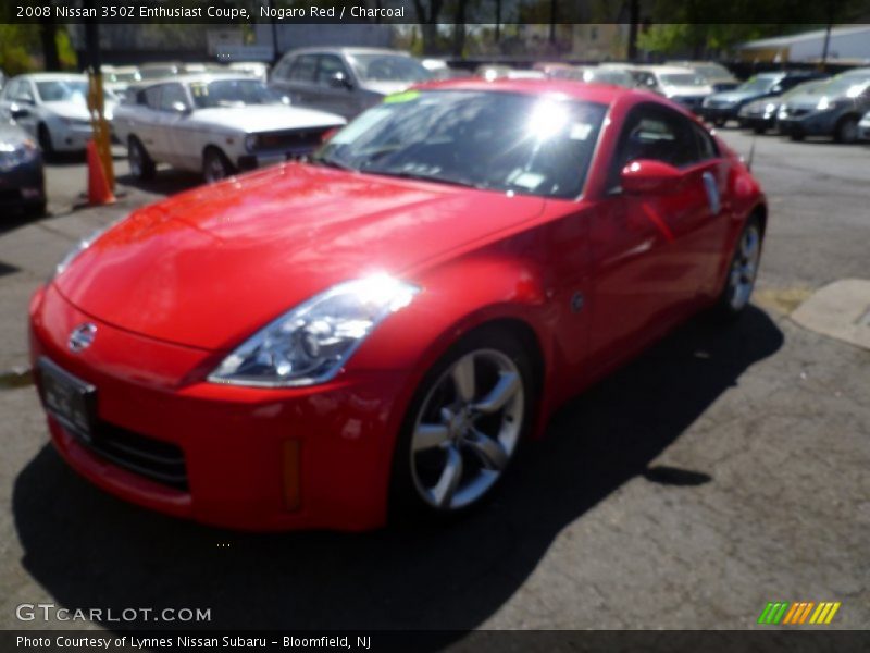 Nogaro Red / Charcoal 2008 Nissan 350Z Enthusiast Coupe