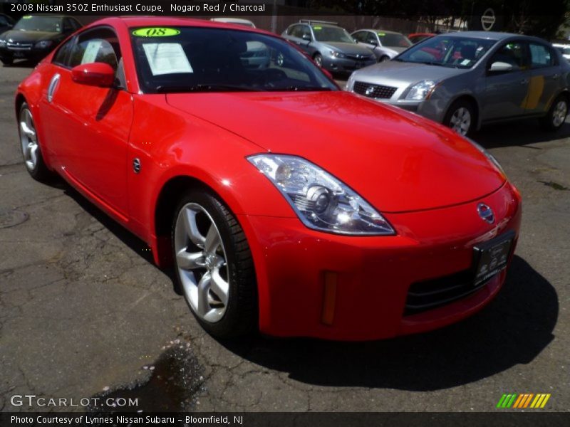 Nogaro Red / Charcoal 2008 Nissan 350Z Enthusiast Coupe