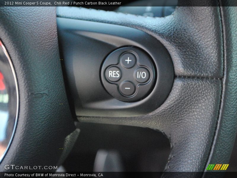 Chili Red / Punch Carbon Black Leather 2012 Mini Cooper S Coupe