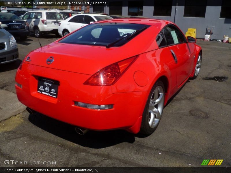 Nogaro Red / Charcoal 2008 Nissan 350Z Enthusiast Coupe